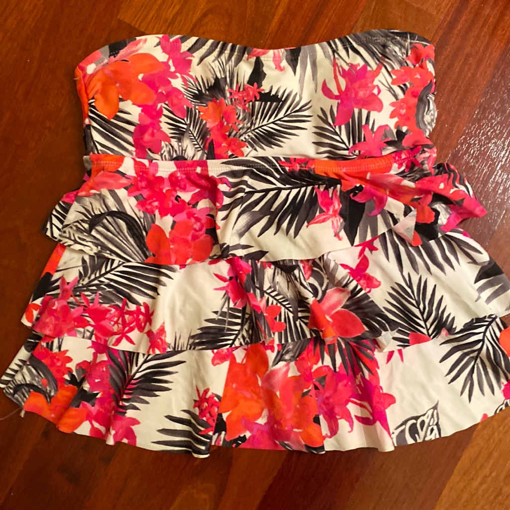 Colorful Layered Bathing Suit Top!